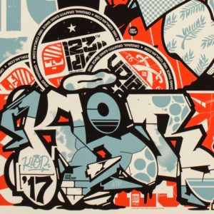 123klan graffiti mural image